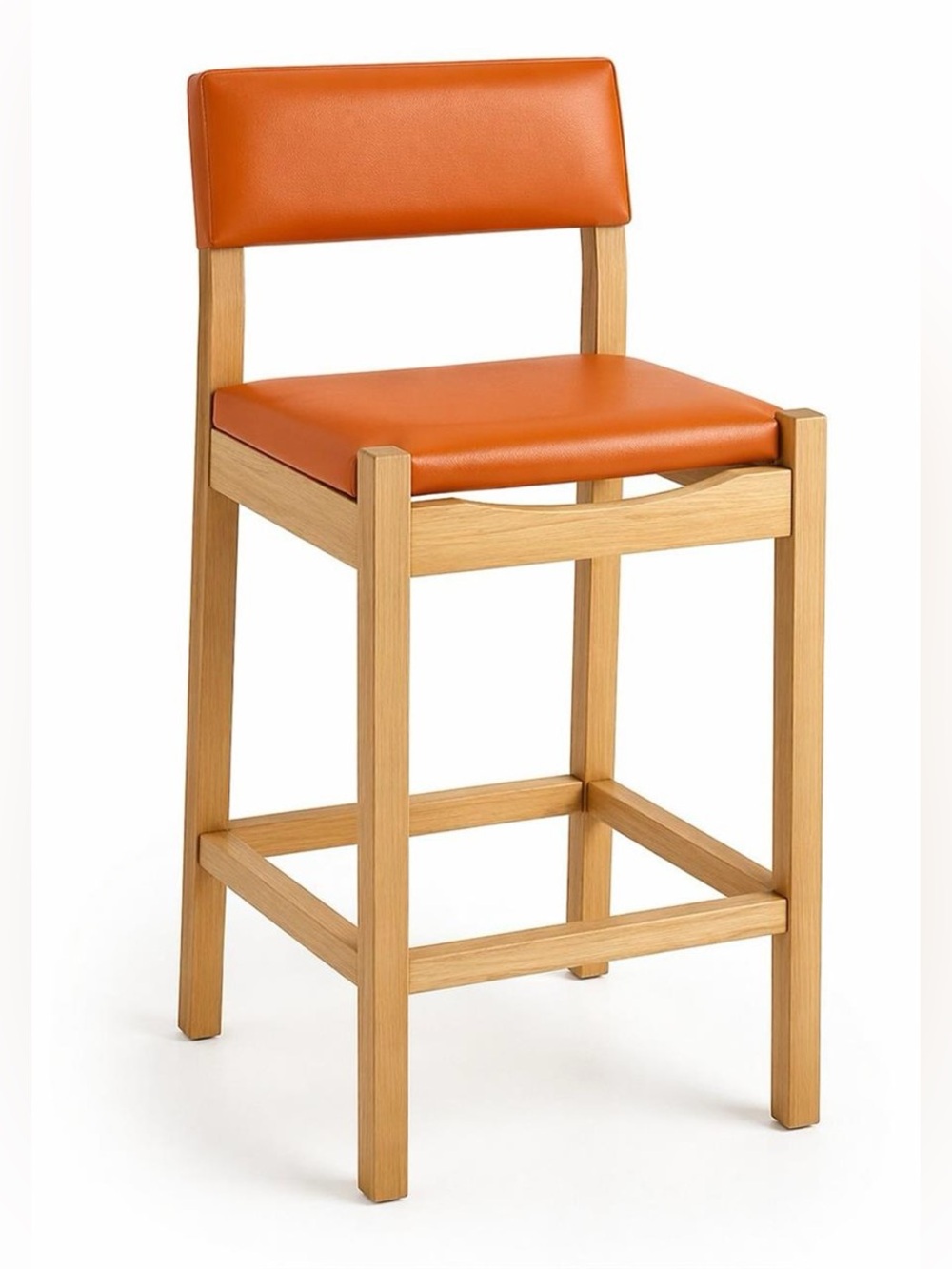 NEW-Set of 2 faux leather dining chairs
